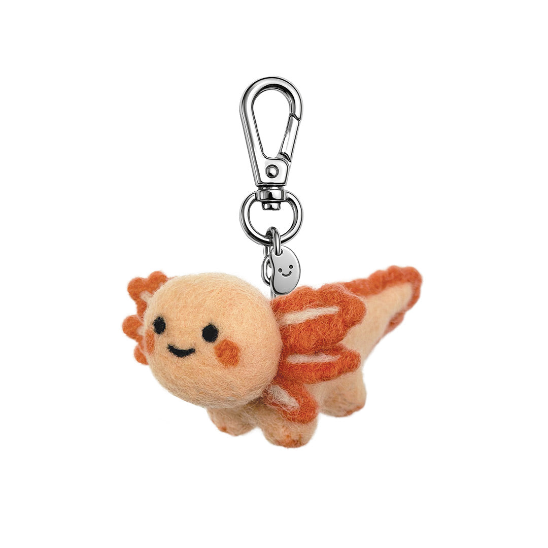Annie The Axolotl Felt Keychain