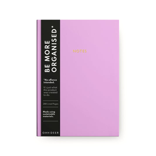 Pastel Purple Linen Notebook