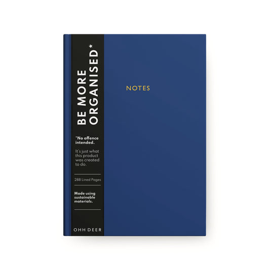 Dark Indigo Linen Notebook