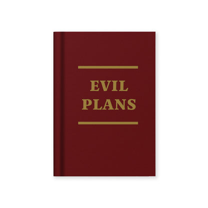 Evil Plans A7 Fabric Hardback Notebook