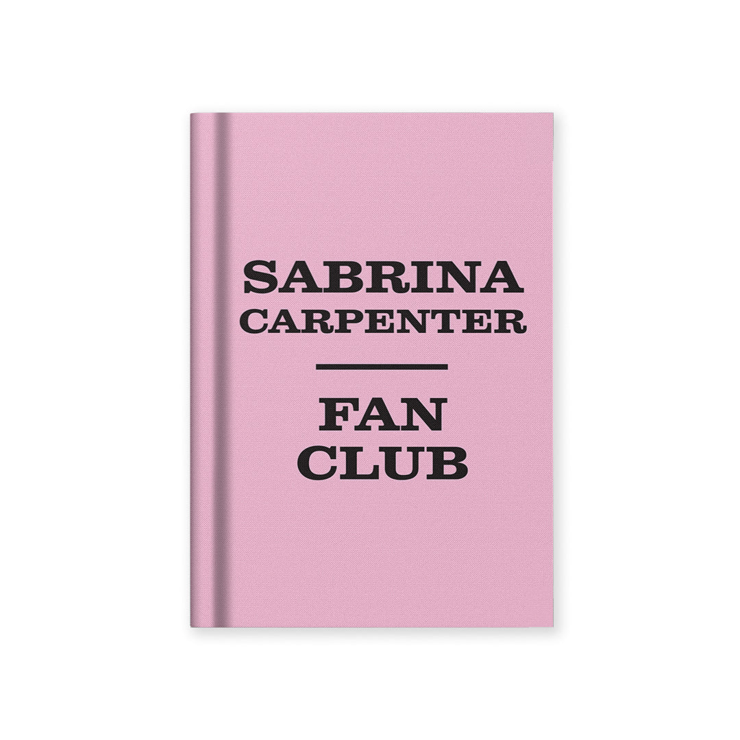 Sabrina Carpenter Fan Club Fabric Hardback Notebook (A7)