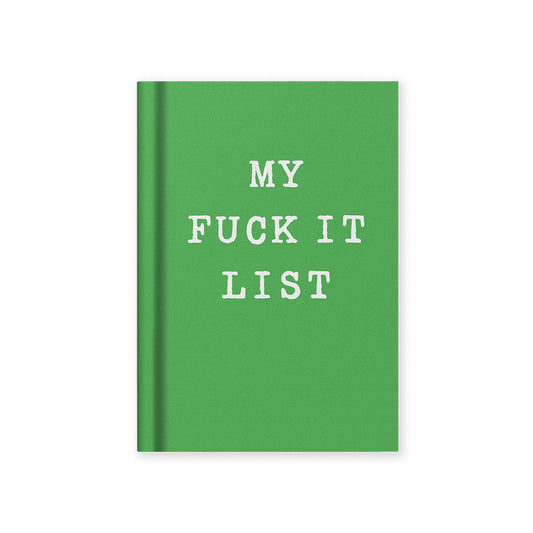 My Fuck It List A7 Fabric Hardback Notebook