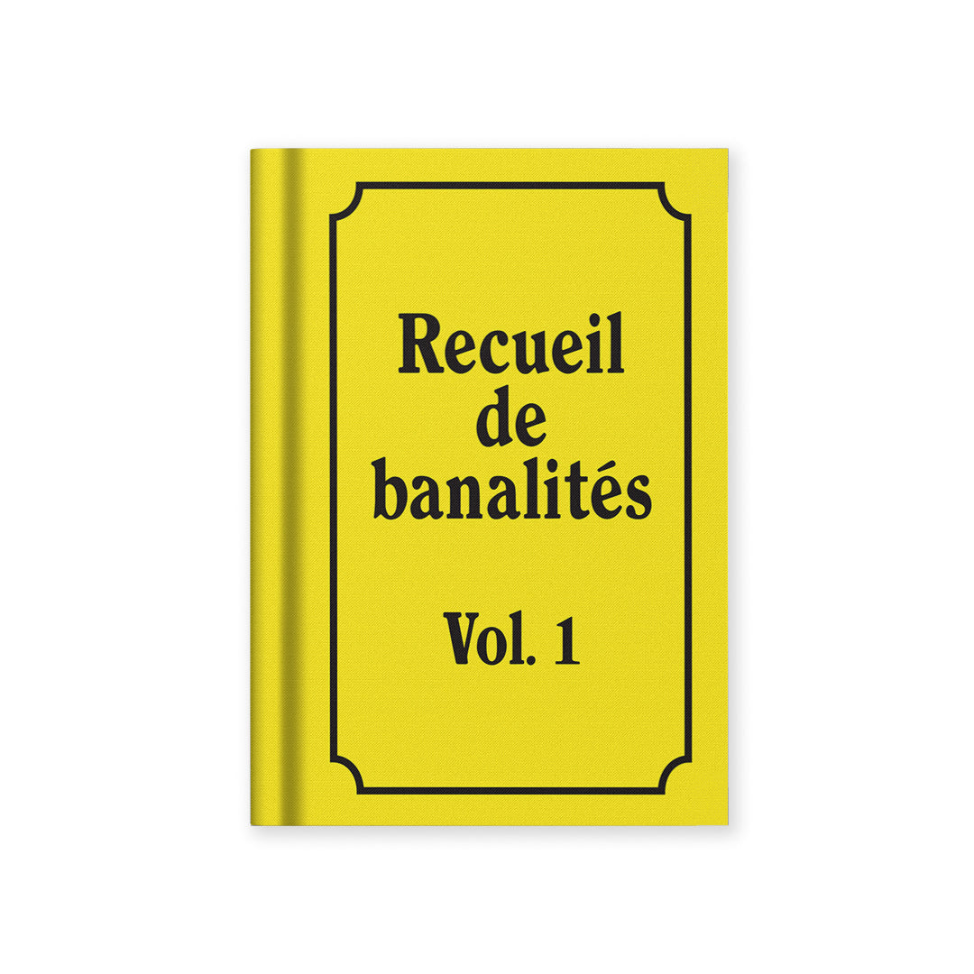 Recuiel de Banalites French A7 Fabric Hardback Notebook