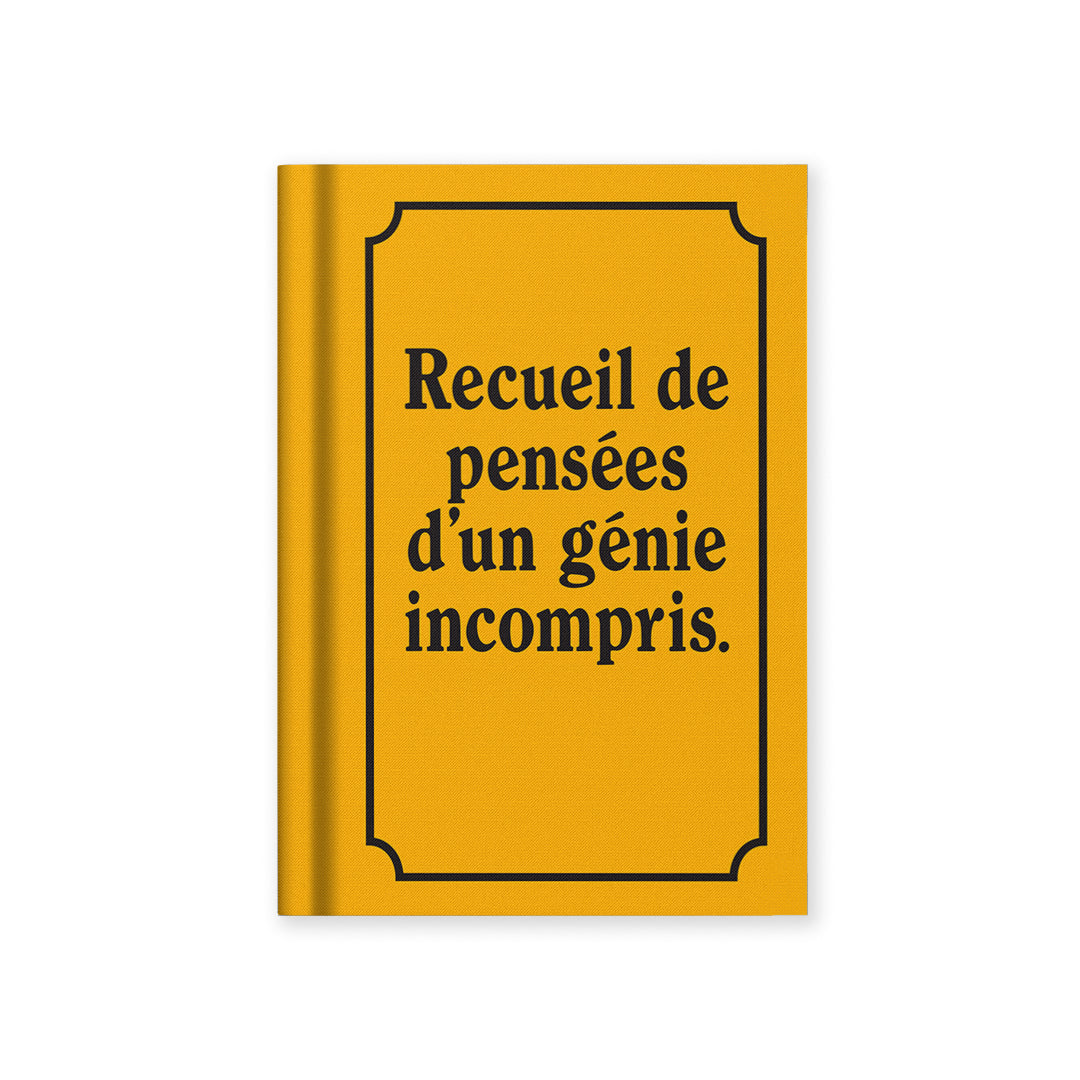 Recueil de Pensees French A7 Fabric Hardback Notebook