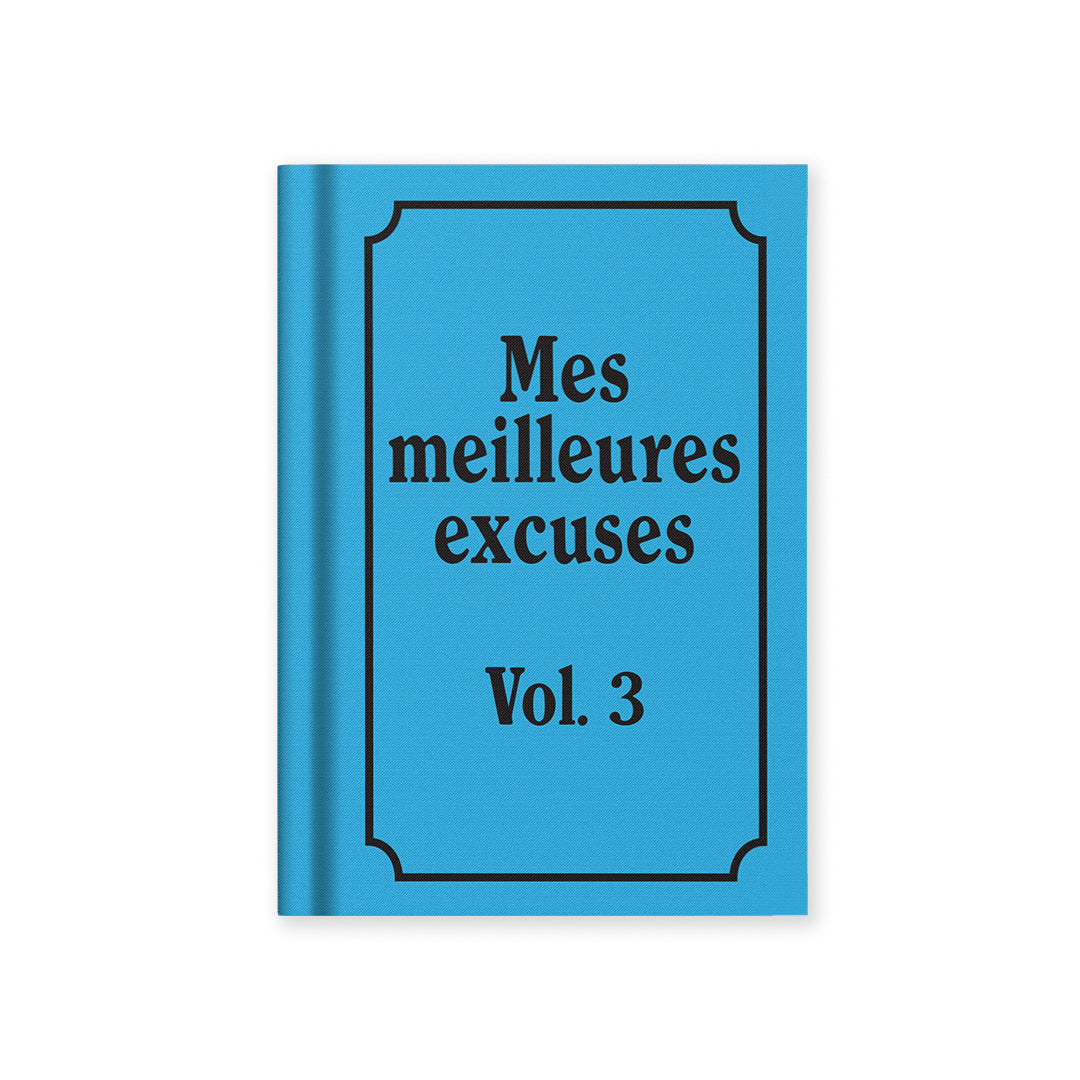 Mes Meilleures Excuses French A7 Fabric Hardback Notebook – Ohh Deer