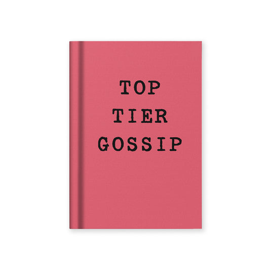 Top Tier Gossip A7 Fabric Hardback Notebook