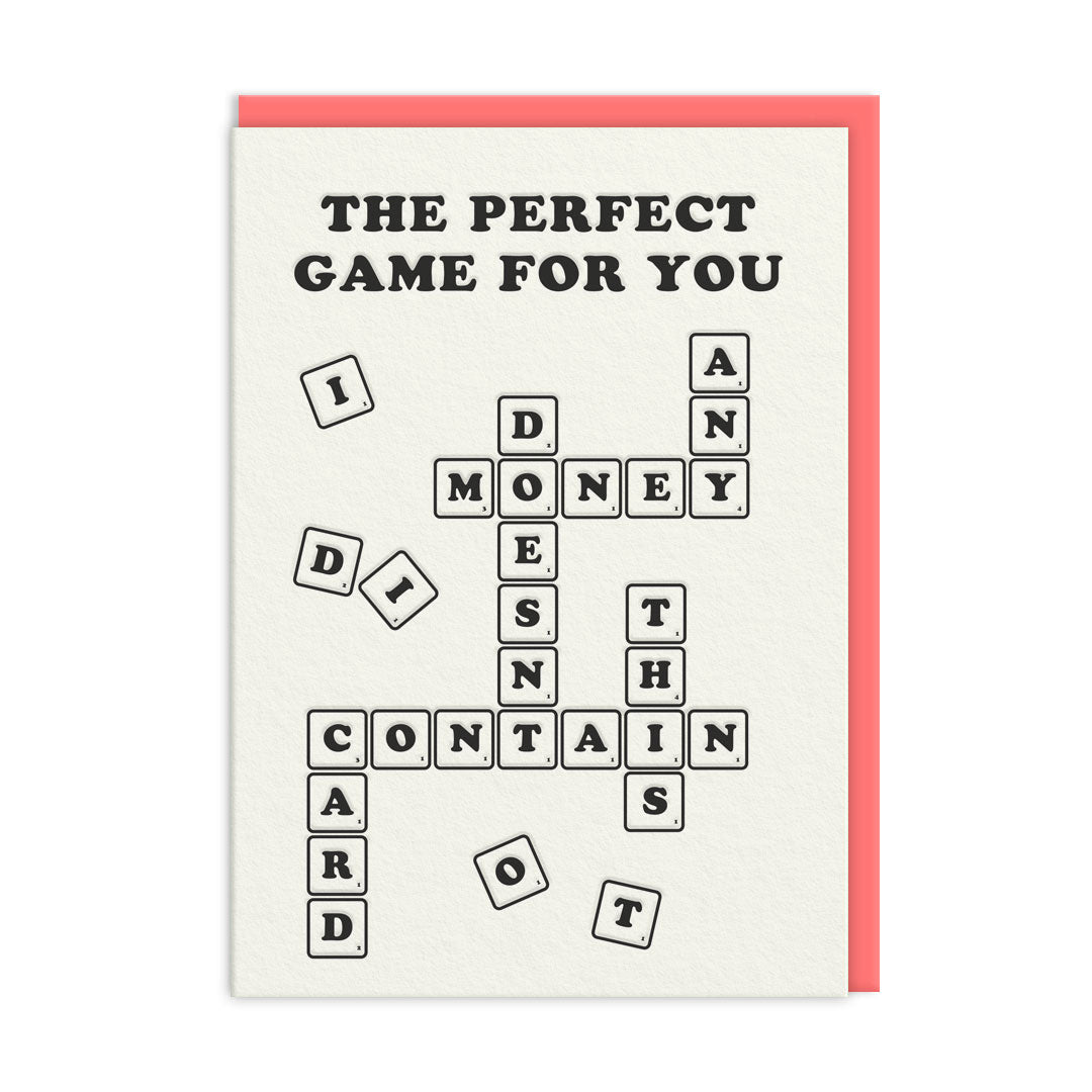 Scrabble Birthday Card