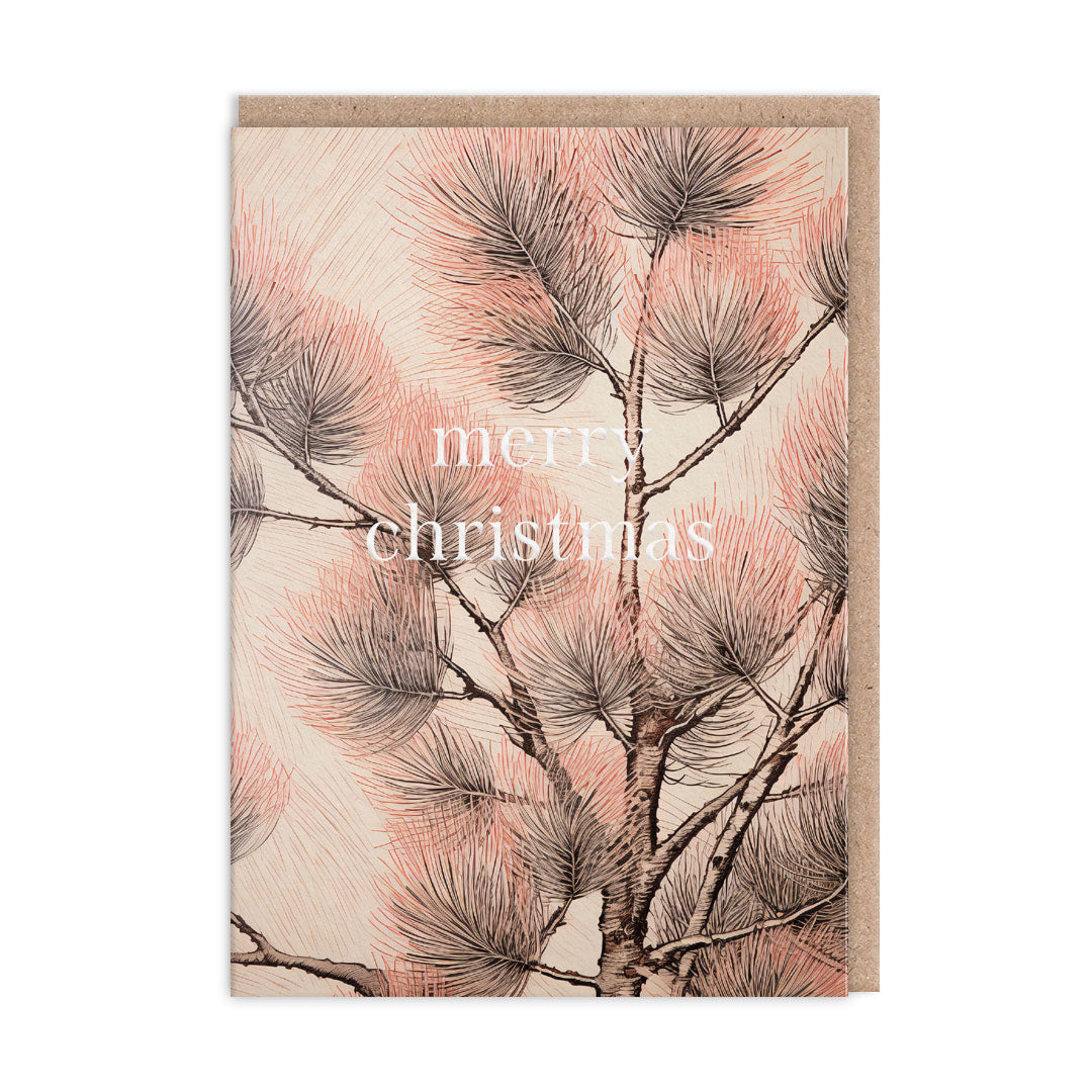 Pack of 9 Christmas Cards - Christmas Tree Botanical