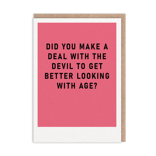 Deal With The Devil Greeting Card