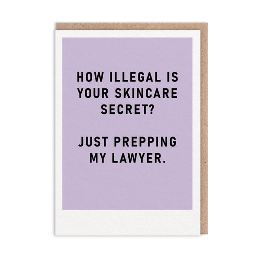 Skincare Secret Greeting Card