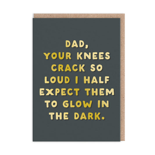 Dad - Glow In The Dark Greeting Card