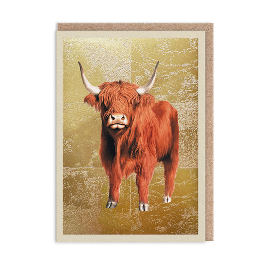 Highland Cow Greeting Card