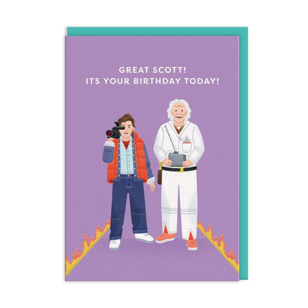 Doc and Marty Greeting Card