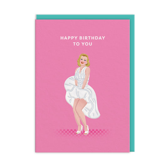 Marylin Monroe Greeting Card