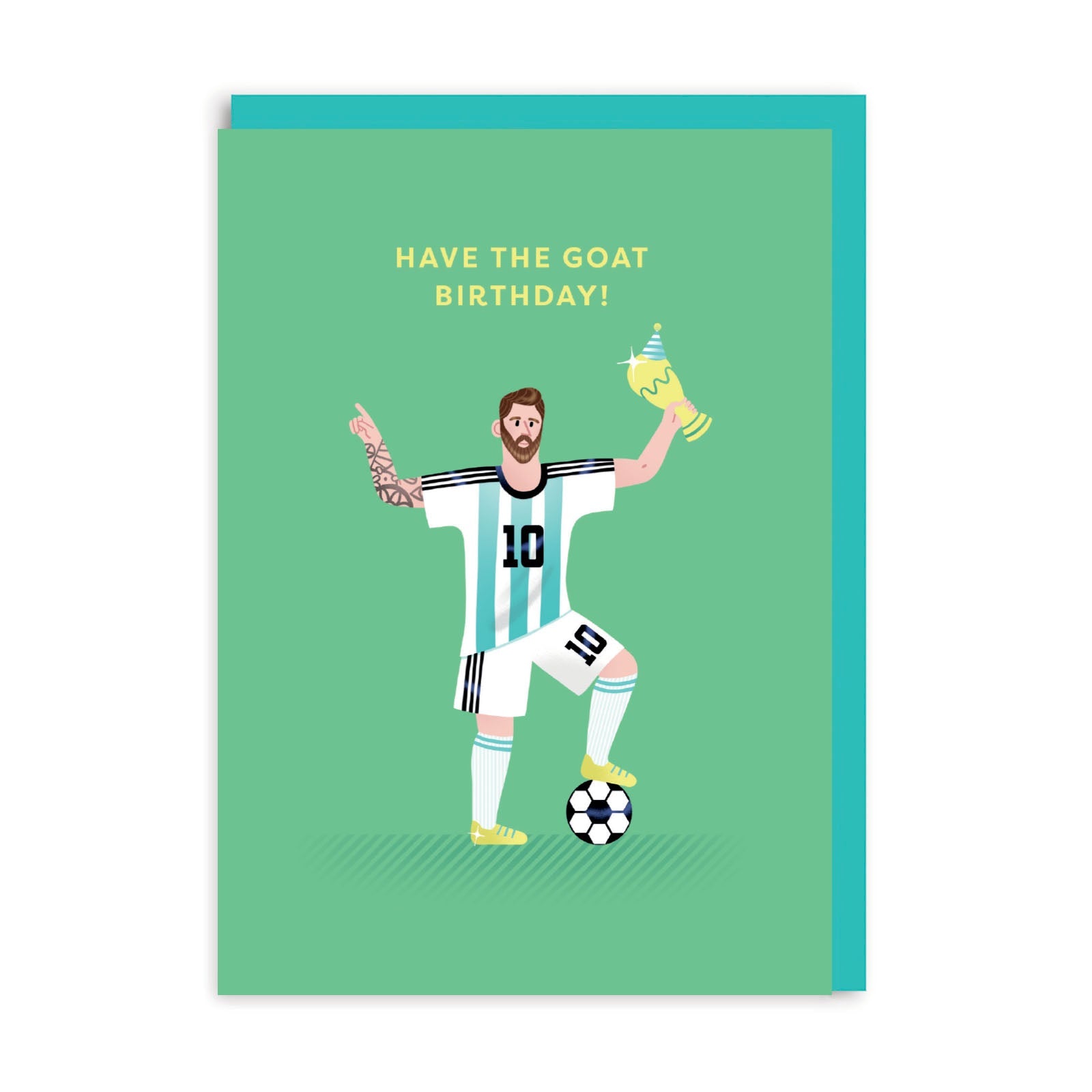 Lionel Messi GOAT Happy Birthday Card | Ohh Deer