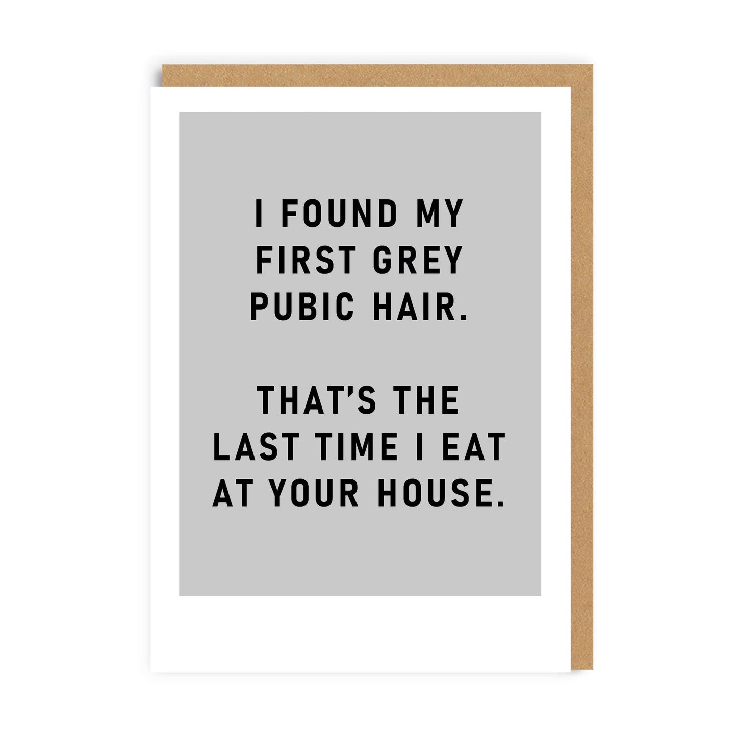 First Grey Pube Greeting Card | Ohh Deer