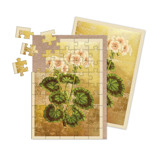 Geranium Jigsaw Greeting Card