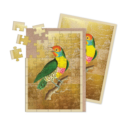 Lemon-Throated Barbet Jigsaw Greeting Card