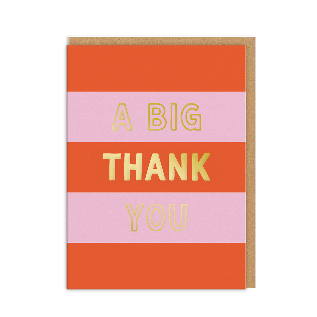 A Big Thank You Mini Greeting Card (Pack of 6)