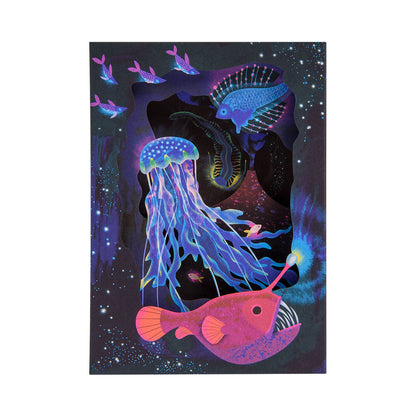 Deep Sea Greeting Card (3D)