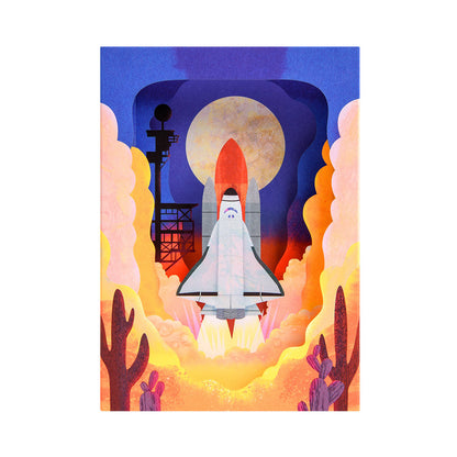 Space Shuttle Greeting Card (3D)