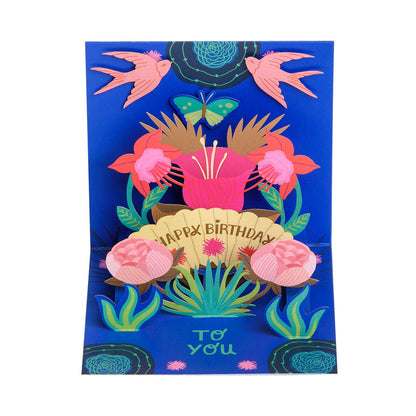 Birthday Fan Pop Up Greeting Card