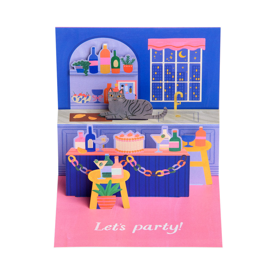 Sip Sip Horay Pop Up Greeting Card