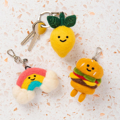 Bill The Burger Felt Keychain