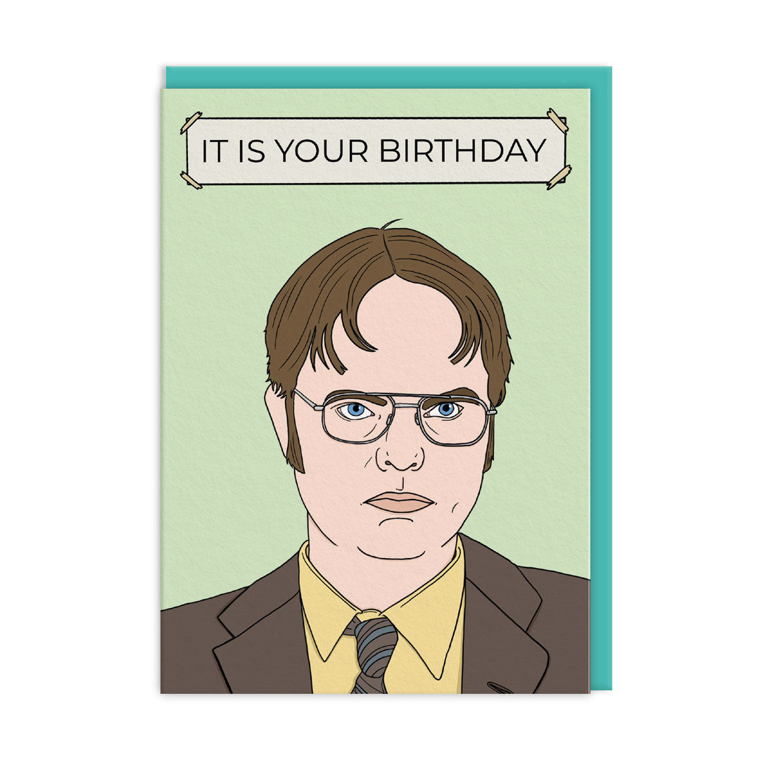 Dwight Schrute It Is Your Birthday Card The Office Us Ohh Deer 