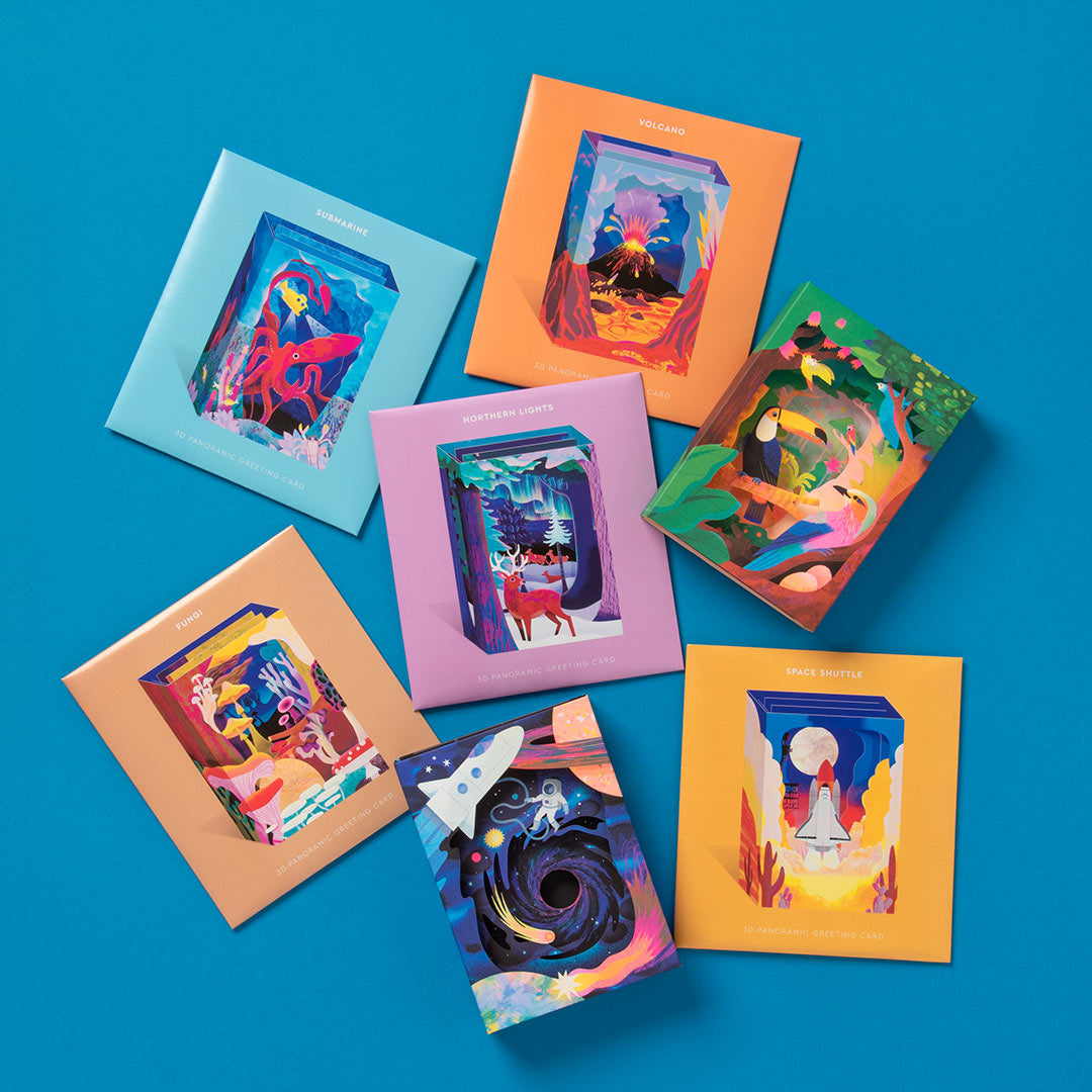 Birds Of The Amazon Pop Up Greeting Card