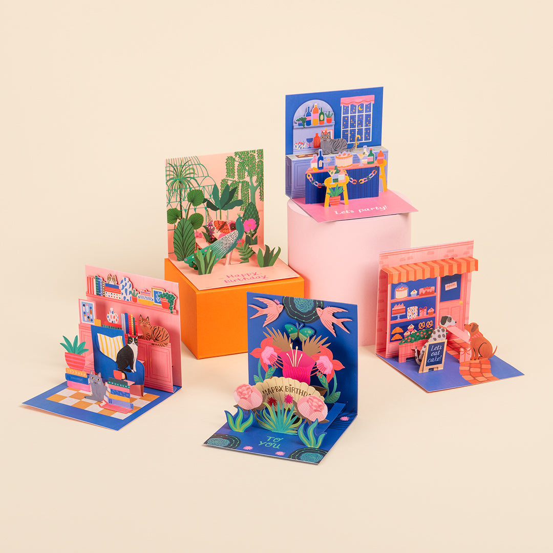 Heron Pop Up Greeting Card