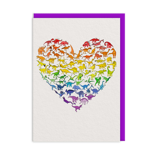 Dinosaur Heart Greeting Card