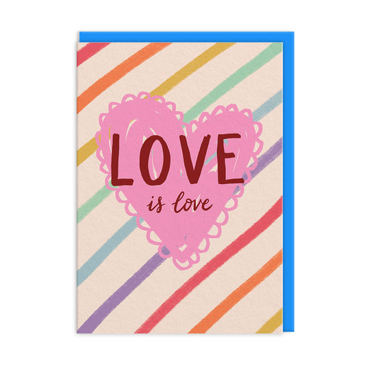 Love is Love Heart Greeting Card
