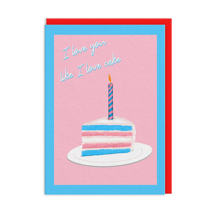 I Love Cake Greeting Card