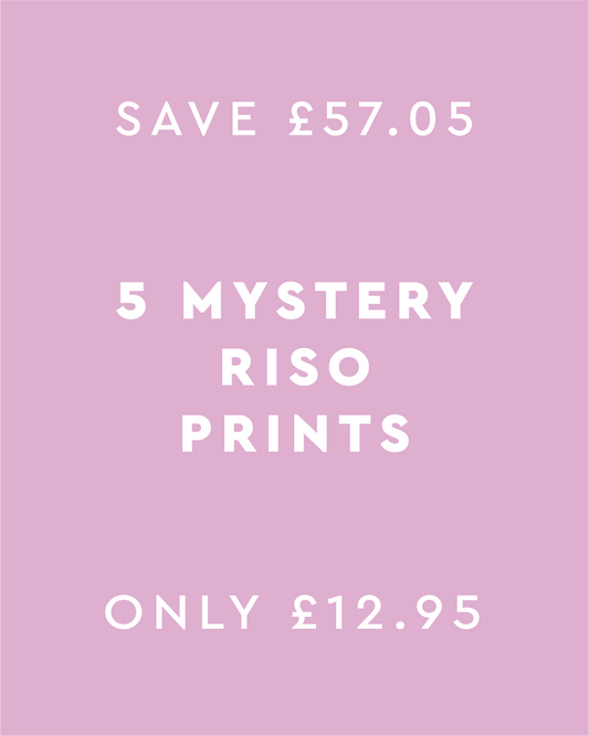 Pack of 5 Mystery Riso Prints