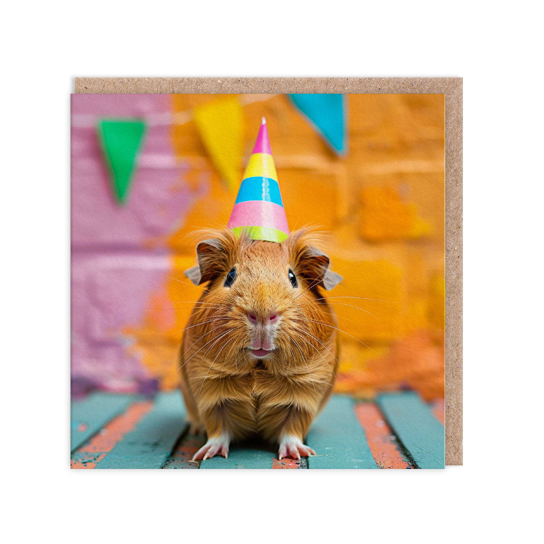 Guinea Pig Birthday Card