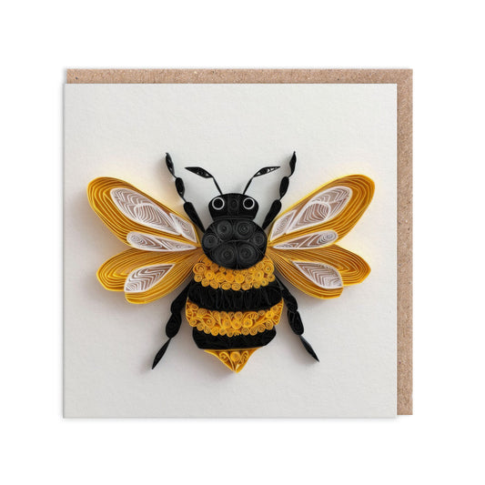 Paper Bee Greeting Card