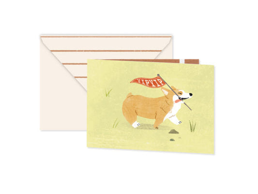 Dog Race Sliding Greeting Card