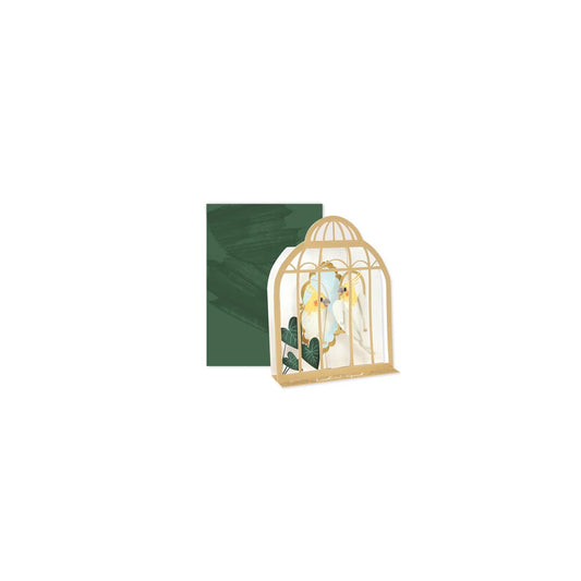 Birdcage Sliding Greeting Card