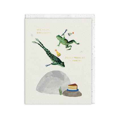 Don't Frog-et to Party Birthday Card