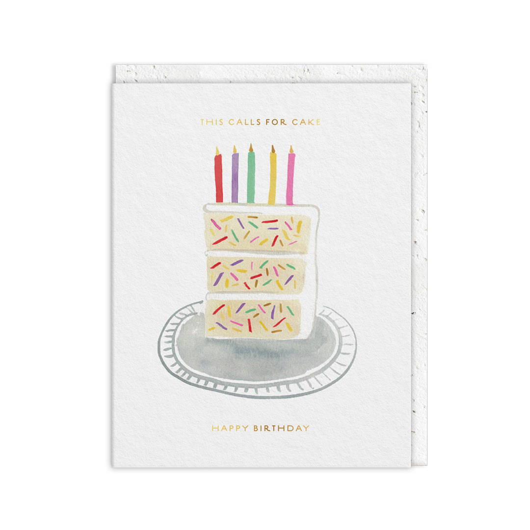 Birthday Slice Plantable Envelope Greeting Card