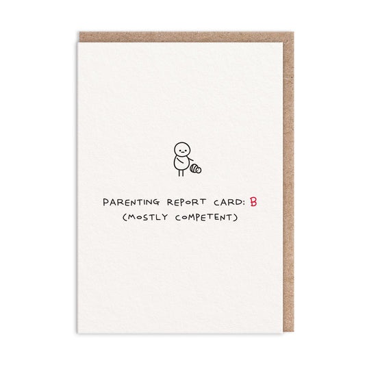Parenting Report Card Greeting Card