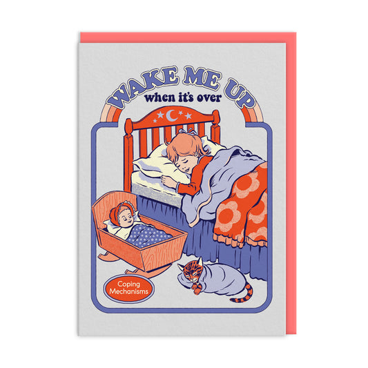 Wake Me Up Greeting Card