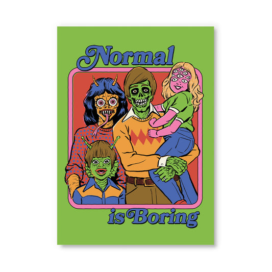 Noraml Is Boring Postcard