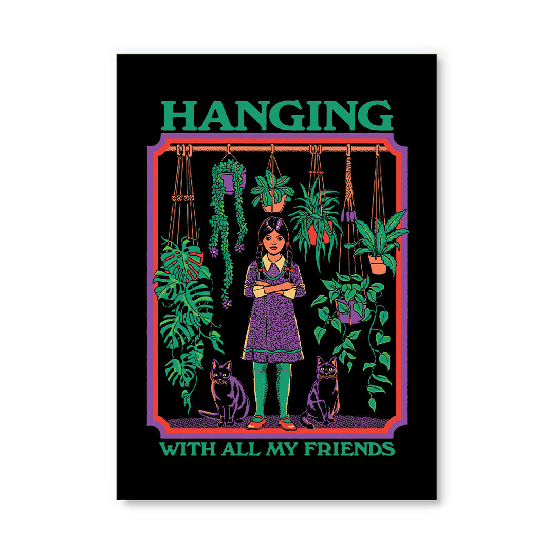 Hanging Friends Postcard
