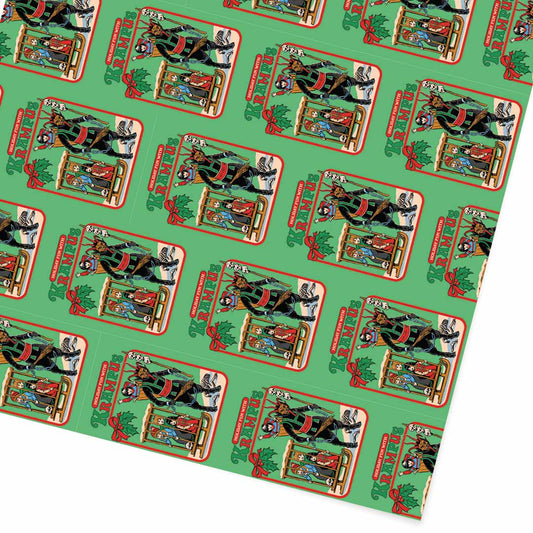 Merry Krampus Gift Wrap 3m Roll