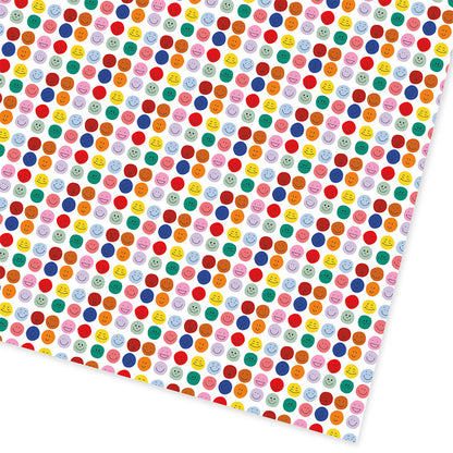 Smiley Face Gift Wrap 3M Roll