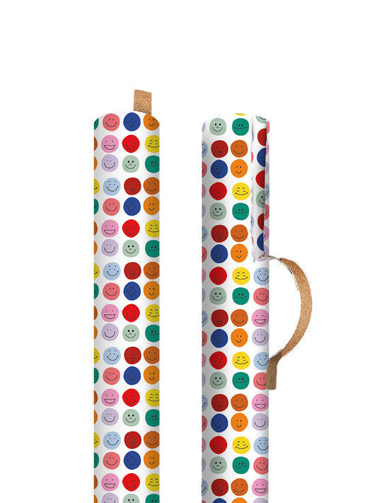 Smiley Face Gift Wrap 3M Roll