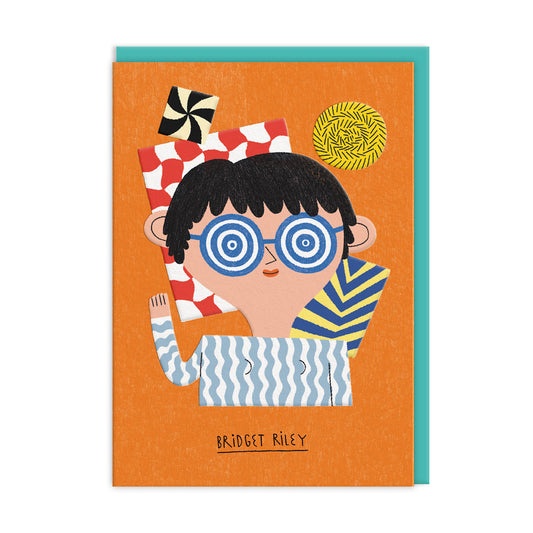 Bridget Riley Greeting Card