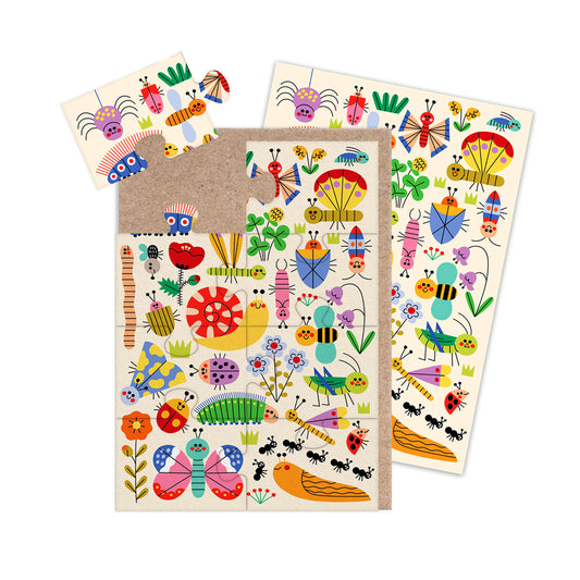Insects Jigsaw Greeting Card